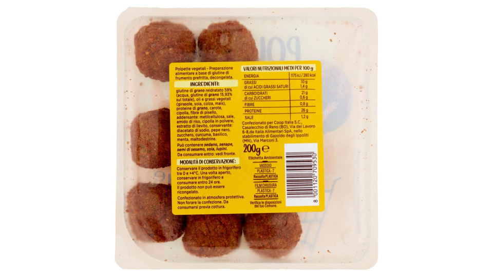 Polpette Vegetali 200 G
