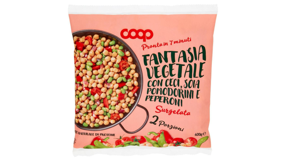 Fantasia Vegetale Con Ceci, Soia, Pomodorini E Peperoni Surgelata 400 G