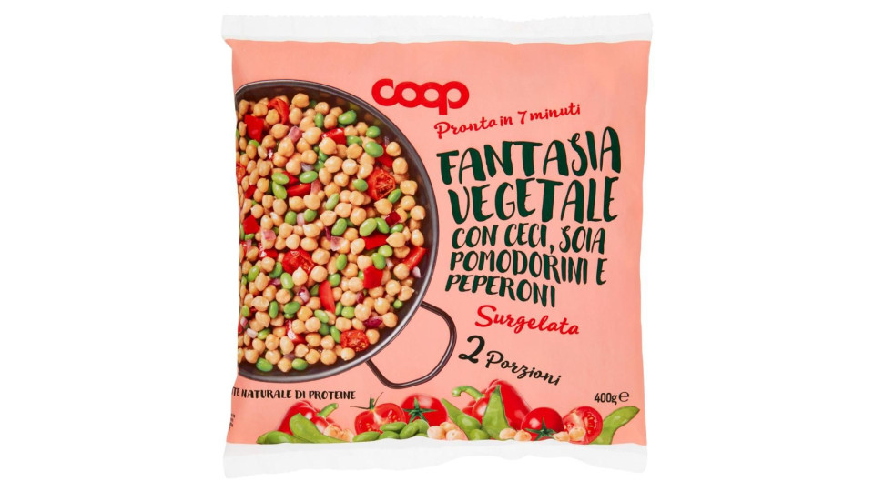 Fantasia Vegetale Con Ceci, Soia, Pomodorini E Peperoni Surgelata 400 G