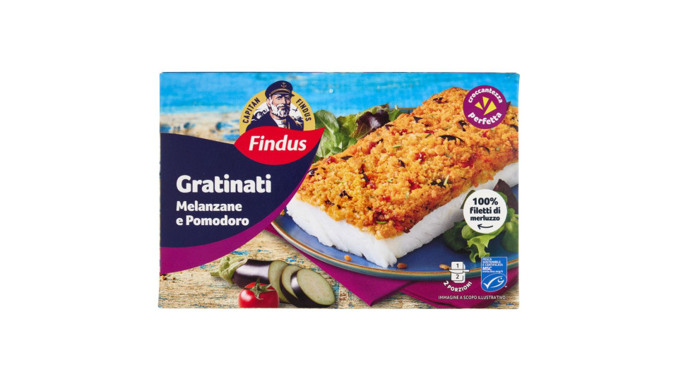 Capitan Findus I Gratinati Merluzzo Con Melanzane E Pomodoro 380 G