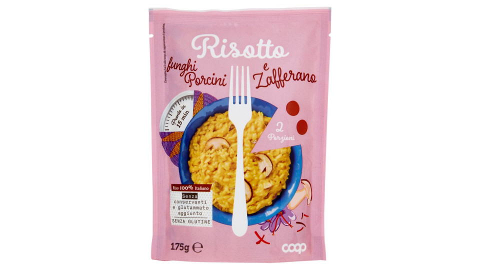 Risotto Funghi Porcini E Zafferano 175 G