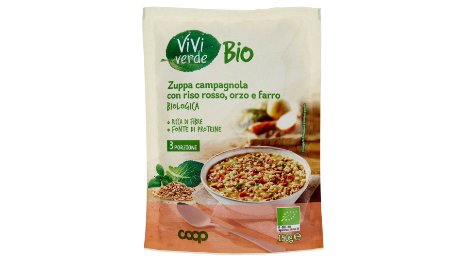 Zuppa Campagnola Con Riso Rosso, Orzo E Farro Biologica 150 G