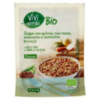 Zuppa Con Quinoa, Riso Rosso, Amaranto E Lenticchie Biologica 150 G