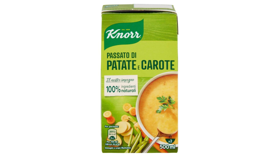 Knorr Passato Di Patate E Carote 500 Ml