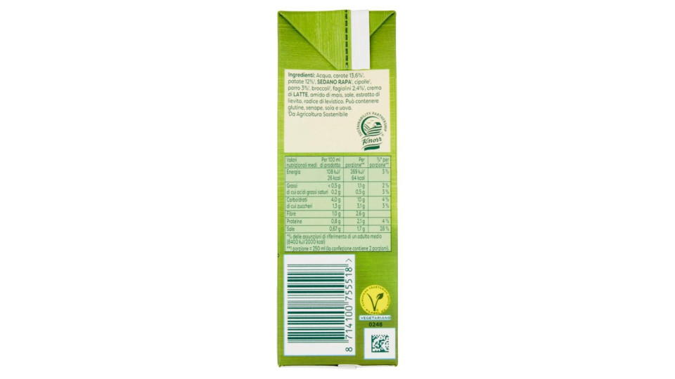 Knorr Passato Di Patate E Carote 500 Ml