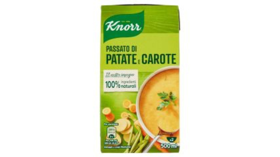 Knorr Passato Di Patate E Carote 500 Ml