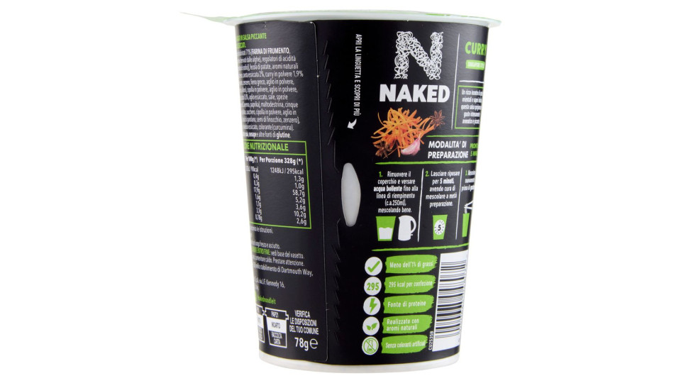 Naked Singapore Style Curry Noodles 78 G