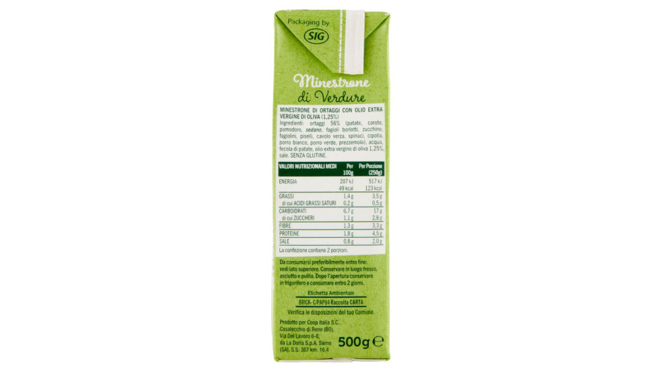 Minestrone Di Verdure 500 G