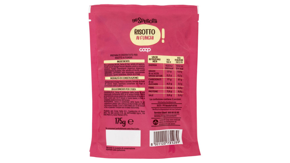 Risotto Ai Funghi 175 G
