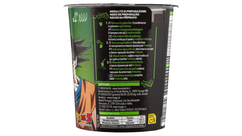 Maggi Saucy Noodles Teriyaki 1 Porzione Cup 75g