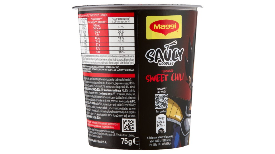 Maggi Saucy Noodles Chili Dolce 1 Porzione Cup 75g