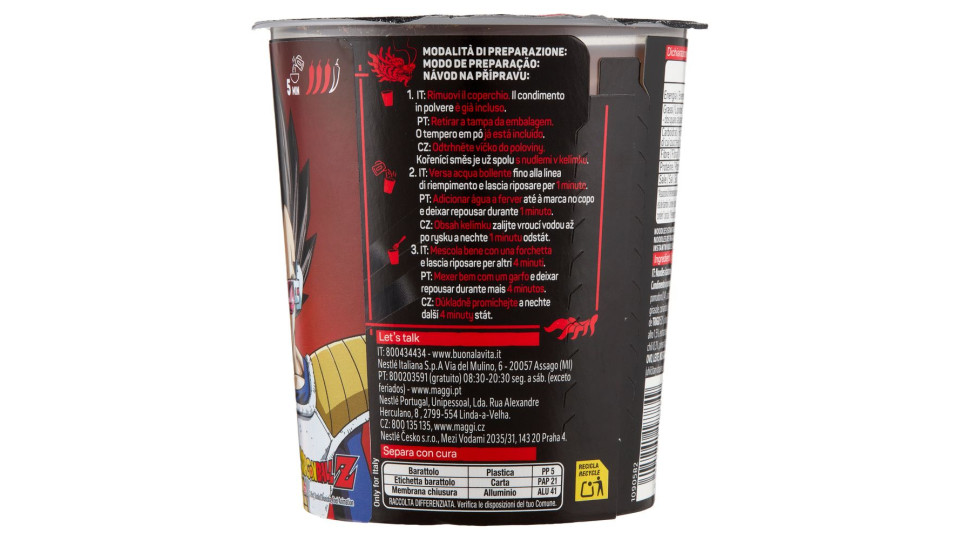 Maggi Saucy Noodles Chili Dolce 1 Porzione Cup 75g