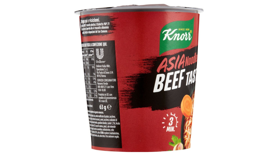 Knorr Asia Noodles Beef Taste 63 G