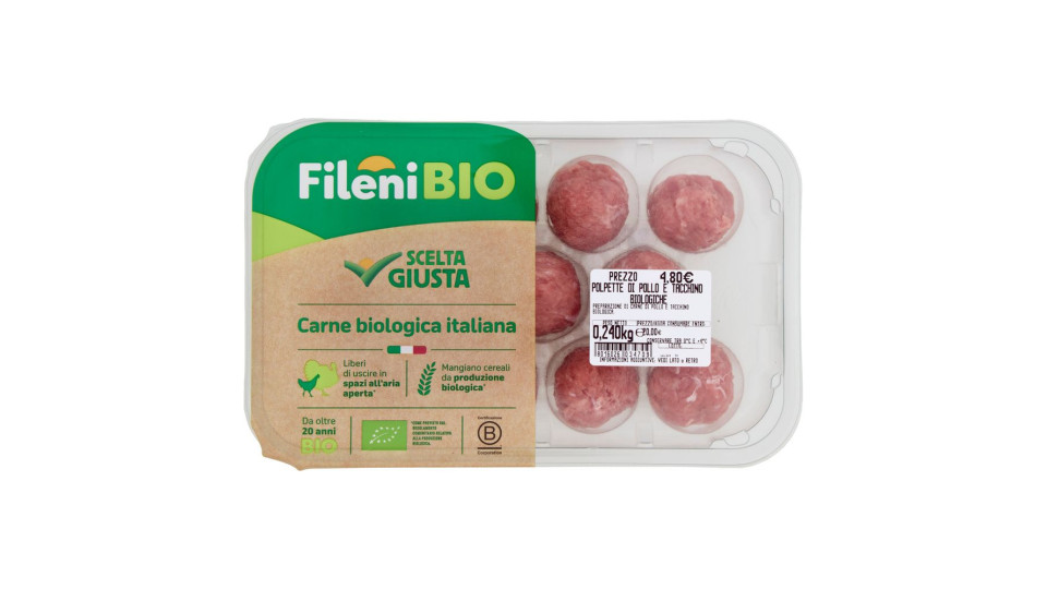 Fileni Bio Hamburger Con Tacchino E Pollo Bio 0,200 Kg