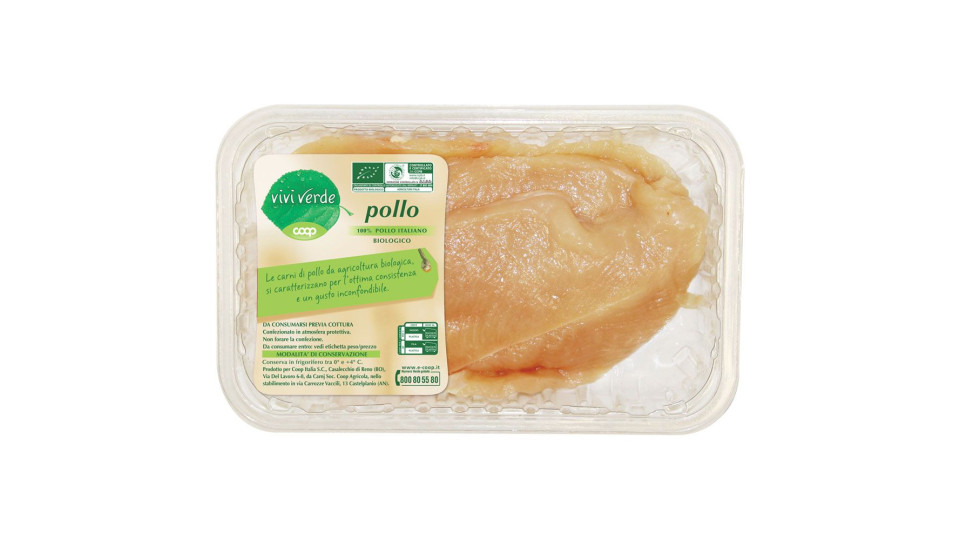 Fettine Di Petto Di Pollo Biologico 300 G Ca Vivi Verde Coop