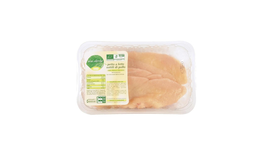Fettine Sottili Di Petto Di Pollo Biologico 250 G Ca