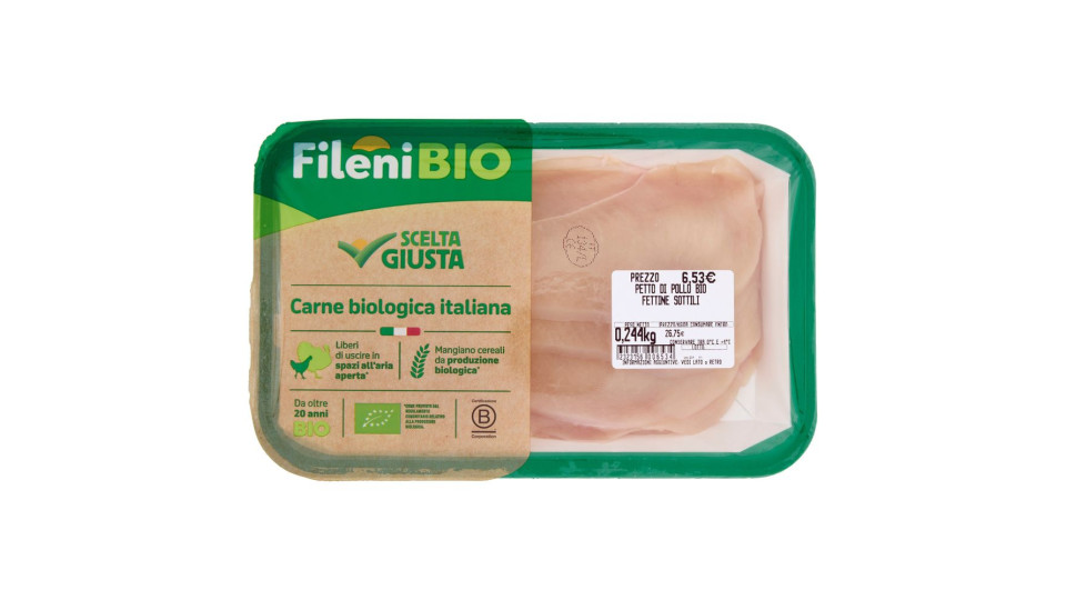 Fileni Bio Fettine Sottili Di Petto Pollo Bio 220 G Ca