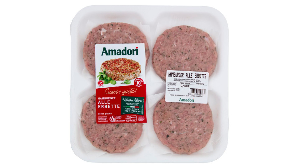Amadori Hamburger Alle Erbette 0,408 Kg