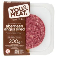 You&meat Burger Con Carne Di Bovino Adulto Aberdeen Angus Sired 200 G