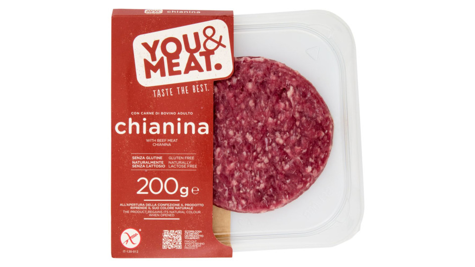 You&meat Burger Con Carne Di Bovino Adulto Chianina 200 G