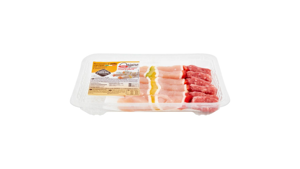Minispiedini Di Pollo Italiano Con Salsiccia E Peperoni 0,300 Kg