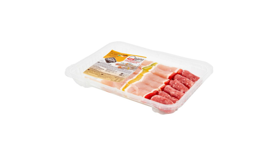 Minispiedini Di Pollo Italiano Con Salsiccia E Peperoni 0,300 Kg