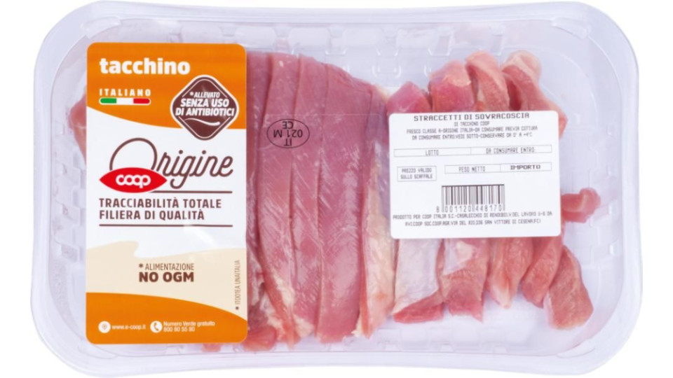 Straccetti Di Sovracoscia Di Tacchino 300 G