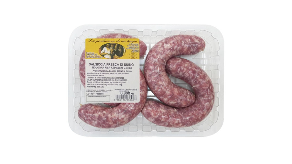 Salsiccia Di Suino Bologna 800 G