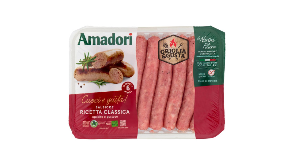 Amadori Salsicce Ricetta Classica 0,650 Kg