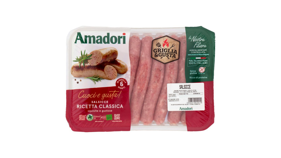 Amadori Salsicce Ricetta Classica 0,650 Kg