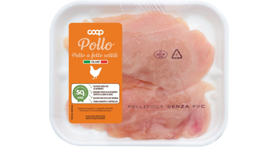 Fette Sottili Di Petto Di Pollo 250 G