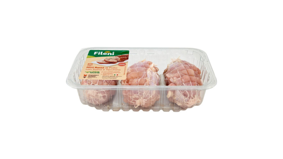 Fileni Mini Rollè Di Pollo Con Suino E Tacchino 0,600 Kg