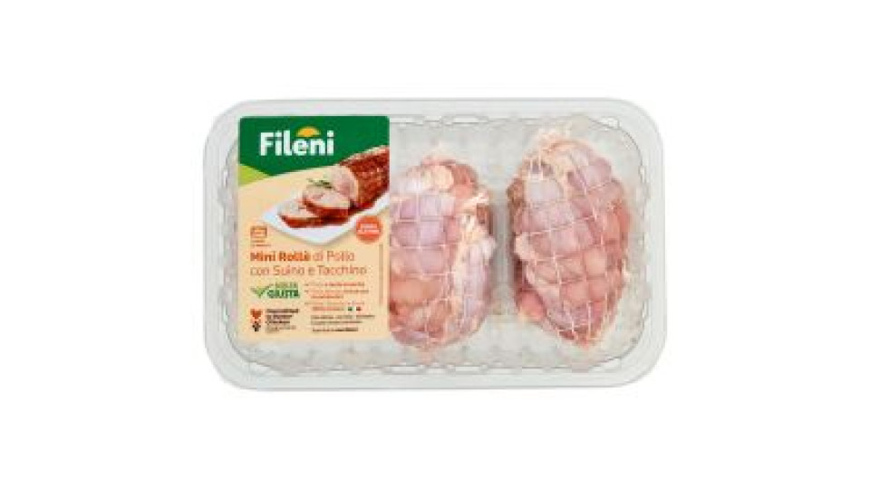 Fileni Mini Rollè Di Pollo Con Suino E Tacchino 0,600 Kg