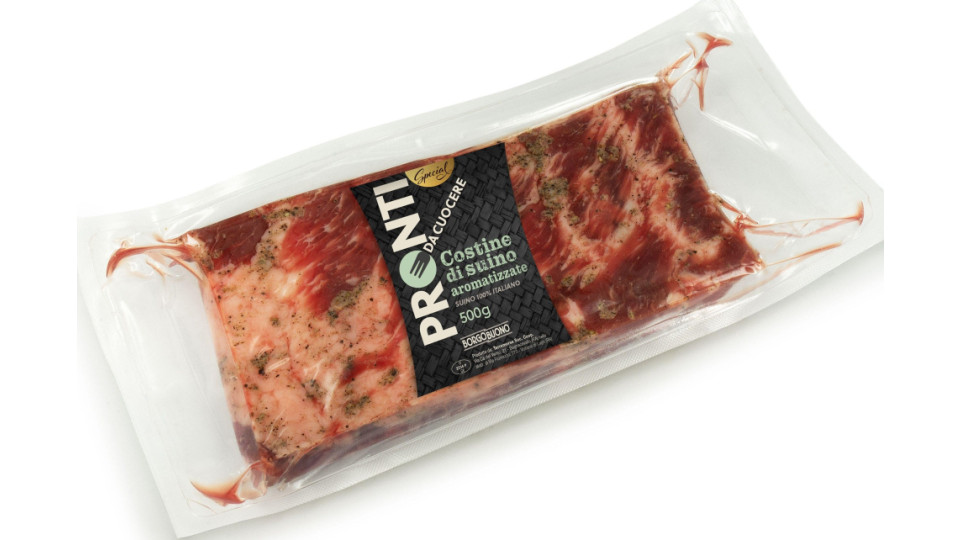 Costine Di Suino Aromatizzate 500 G Borgobuono