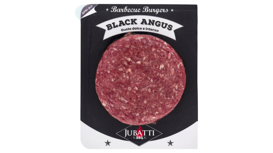 Jubatti Bbq Barbecue Burgers Black Angus 0,180 Kg