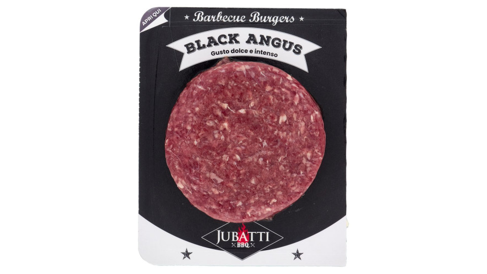Jubatti Bbq Barbecue Burgers Black Angus 0,180 Kg