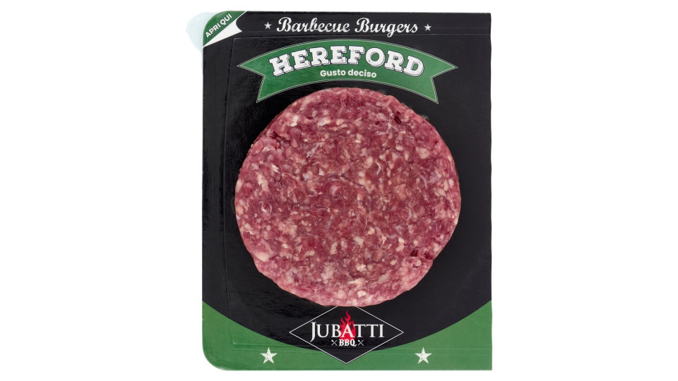 Jubatti Bbq Barbecue Burgers Hereford 0,180 Kg