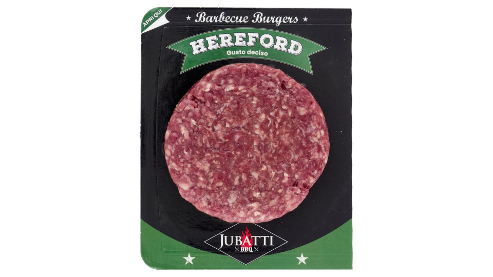 Jubatti Bbq Barbecue Burgers Hereford 0,180 Kg