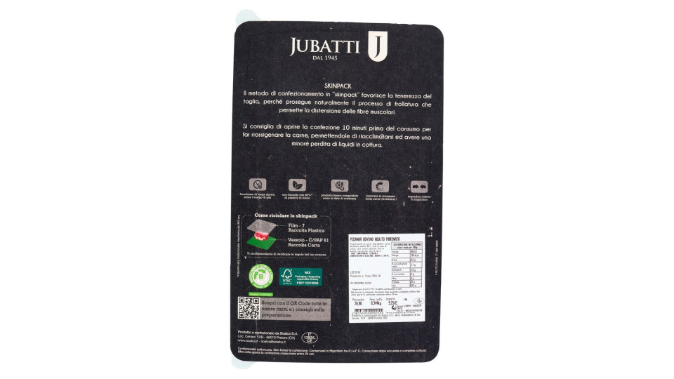 Jubatti Picanha Bovino Adulto Marinata 300 G Ca