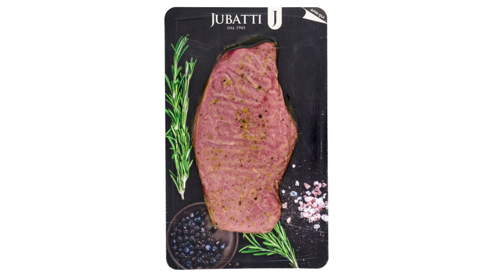 Jubatti Tagliata Bovino Adulto Marinata 350 G Ca