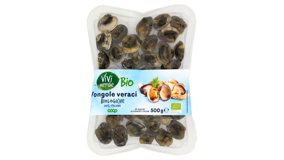 Vongole Veraci Biologiche 100% Italiane 500 G