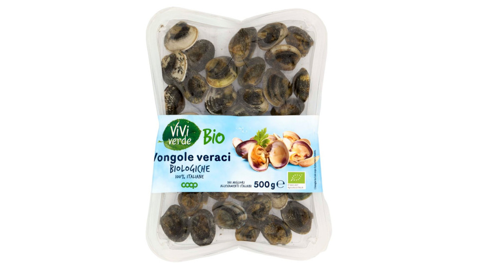 Vongole Veraci Biologiche 100% Italiane 500 G