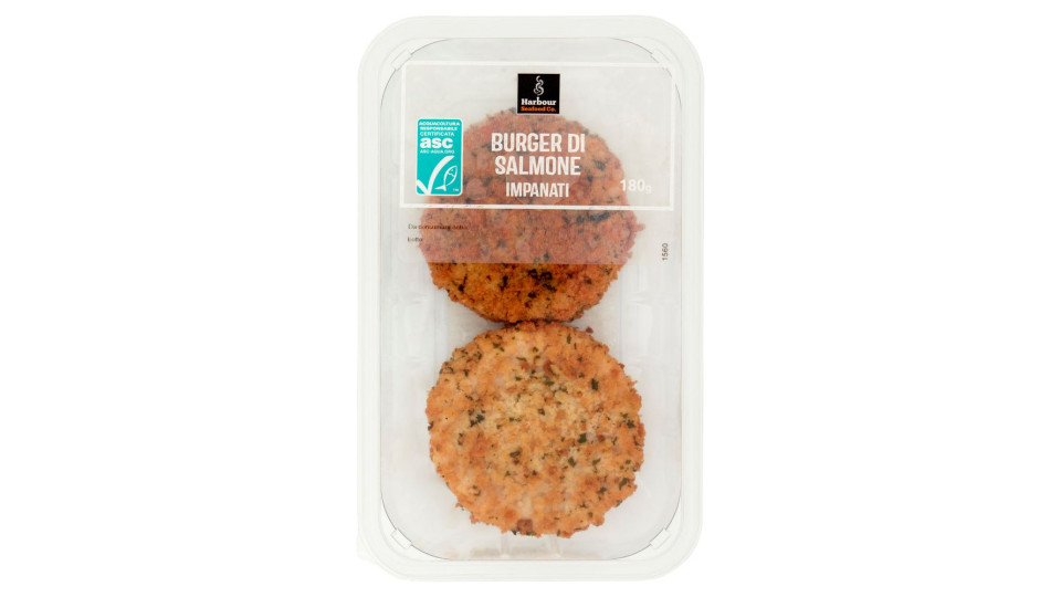 Harbour Seafood Co. Burger Di Salmone Impanati 2 X 90 G