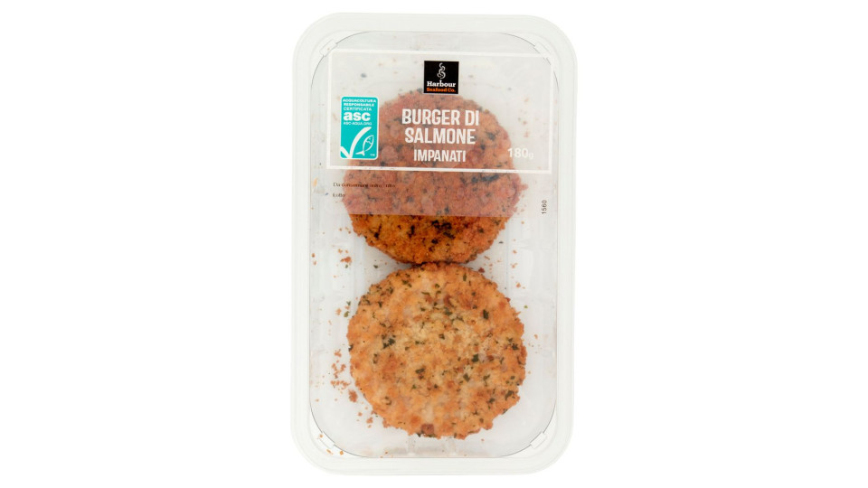 Harbour Seafood Co. Burger Di Salmone Impanati 2 X 90 G