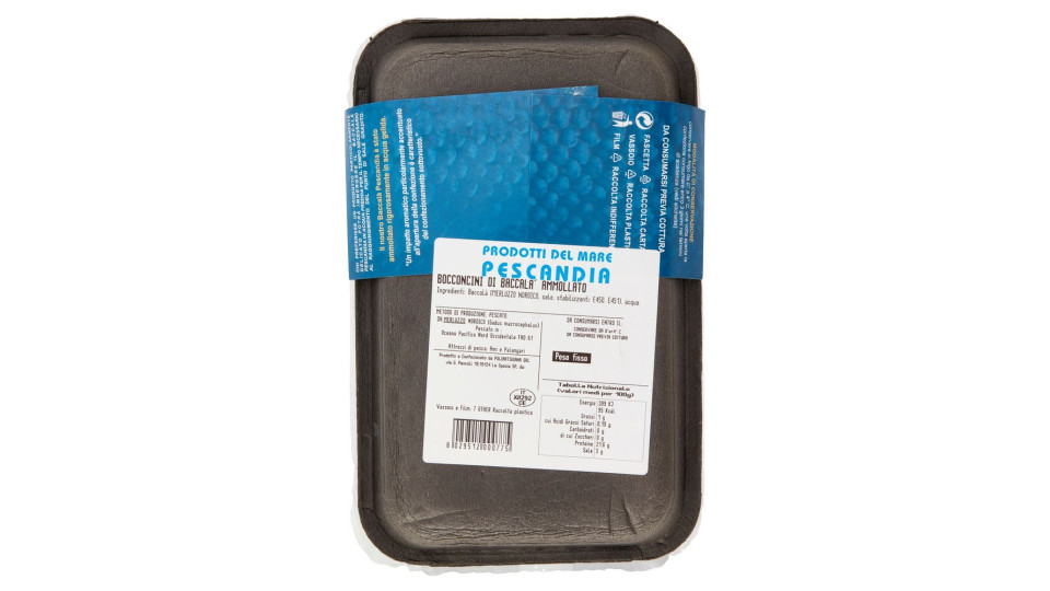 Pescandia Bocconcini Di Baccalà Ammollato 0,250 Kg