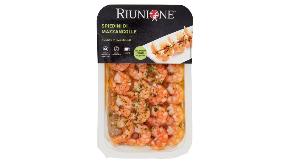 Riunione Spiedini Di Mazzancolle Aglio E Prezzemolo 145 G