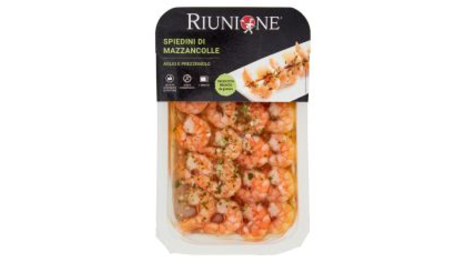 Riunione Spiedini Di Mazzancolle Aglio E Prezzemolo 145 G