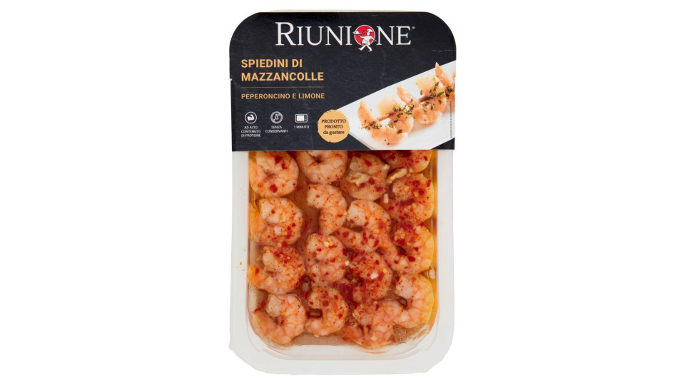 Riunione Spiedini Di Mazzancolle Peperoncino E Limone 145 G