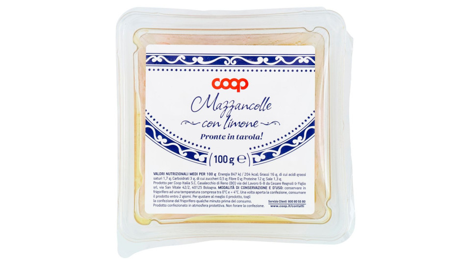 Mazzancolle Con Limone 100 G