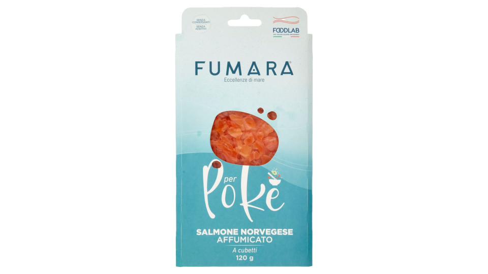 Fumara Per Pokè Salmone Norvegese Affumicato A Cubetti 120 G